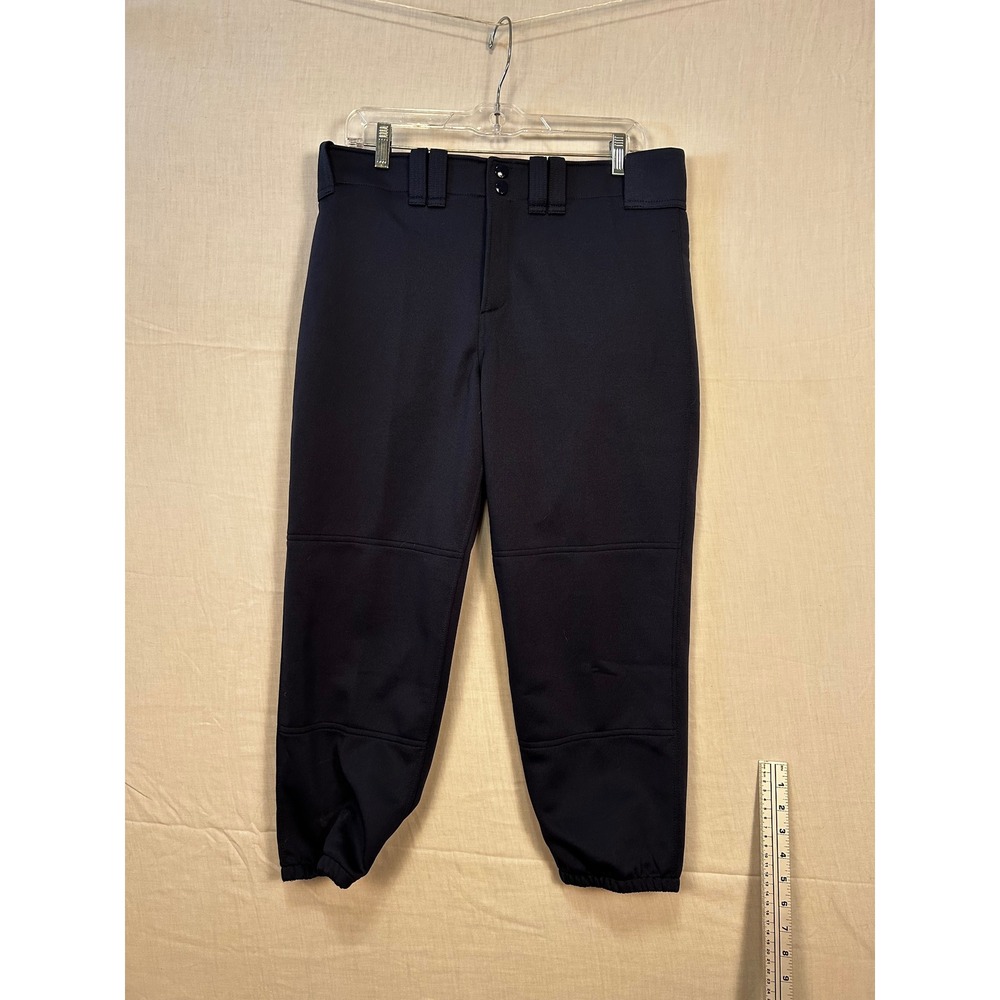 Mizuno Performance Womens Softball Pants Navy Blue Elastic Bottom 350150 Large